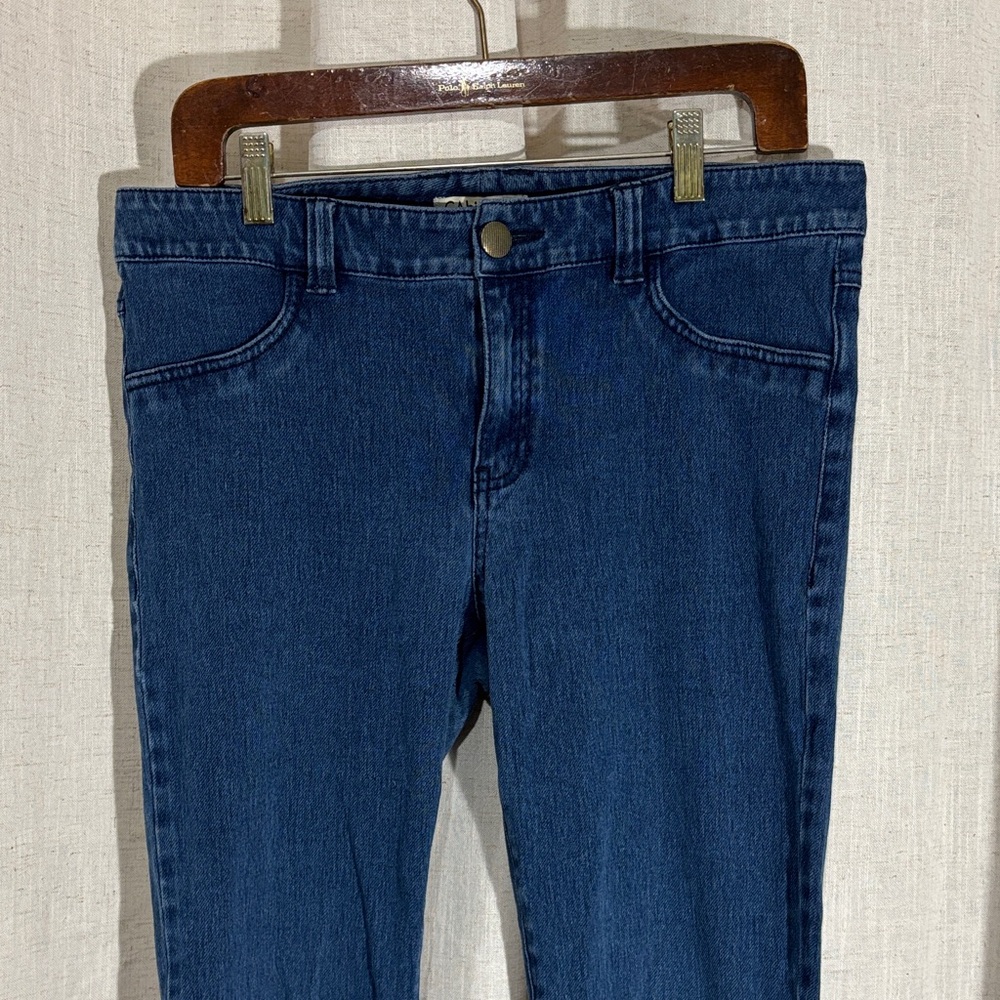 CAbi Dark Blue Mid Rise Skinny Jeans